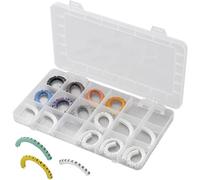 TRU COMPONENTS 1566421 ECMKS-1 Clip segnafili Legenda (segnacavi) 0 - 9, L, N,