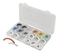 TRU Components 1570071 ECMKS-2 - Clip per marcatura con stampa 0-9, L, N, R, S, T, PE, diametro esterno