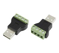 TRU COMPONENTS LT-USB4M Connettore USB a spina con collegamento a vite Spina
