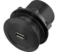 TRU Components Micro USB-01-BK presa da incasso micro USB 2.0, da incasso Micro USB A femmina a Micro USB B maschio Inh
