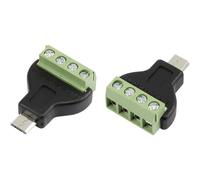 TRU Components 1572338 - Connettore maschio con attacco a vite, dritto MN-USB4M Micro USB maschio