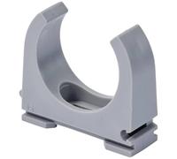 TRU COMPONENTS Morsetto di supporto per tubi TC-12533304 Intervallo Ø fascio 32 mm (max) Grigio 30 pz.