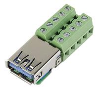 TRU COMPONENTS USB-AFT-2 Presa da incasso USB 3.0 Presa orizzontale Contenuto: