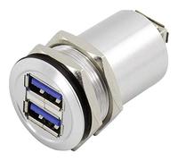 TRU Components Presa doppia da incasso USB-14 USB A 3.0 1408768 1 pz