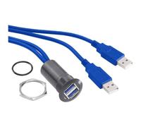 TRU Components Presa USB 3.0 USB-13-BK 1313912, contenuto: 1 pezzo