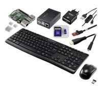 TRU Components PRO Set Raspberry Pi® 3 B+ 1 GB 4 x 1.4 GHz incl. Cavo di Alimentazione, incl. Custodia, incl. dissipato
