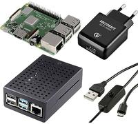 TRU Components Pure Set Raspberry Pi® 3 B+ 1 GB 4 x 1.4 GHz incl. Cavo di Alimentazione, incl. Custodia