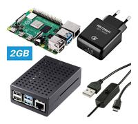 TRU COMPONENTS Pure Set Raspberry Pi® 4 B 2 GB 4 x 1.5 GHz incl. cavo di
