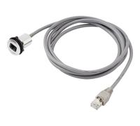 Presa da incasso rj45 spina dritta poli 8p8c rj45-01 bk nero tru