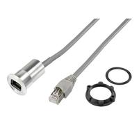 TRU COMPONENTS RJ45-03-BK Presa da incasso RJ45, lunghezza cavo 1,50 m Presa,