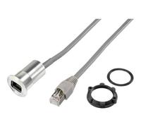 TRU COMPONENTS Presa da incasso RJ45, lunghezza cavo 1,50 m RJ45-03-BK Presa,