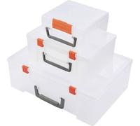 TRU COMPONENTS Scatola minuteria (L x L x A) 365 x 270 x 124 mm Scomparti: 5 suddivisione variabile, Incl. Impugnatura