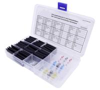 TRU COMPONENTS T1902CA001 Kit guaine termoretraibili Nero Restringimento:3:1