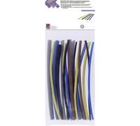 TRU COMPONENTS T1902CA044 Kit guaine termoretraibili Blu, Marrone, Grigio,