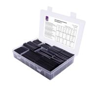 TRU COMPONENTS T1905CA055 Kit guaine termoretraibili Nero Restringimento:2:1