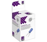 TRU COMPONENTS T2010C303 Capocorda a forcella 1.5 mm² 2.5 mm² Ø foro=3.2 mm Parzialmente isolato Blu 25 pz.