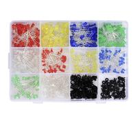 TRU COMPONENTS T23O126 Assortimento LED Rosso, Verde, Giallo, Blu, Bianco 3 mm,