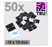 TRU COMPONENTS T24CA066 Basetta di fissaggio autoadesivo, avvitabile