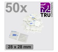 TRU COMPONENTS T24CA069 Basetta di fissaggio autoadesivo, avvitabile