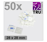 TRU COMPONENTS T24CA069 Basetta di fissaggio autoadesivo, avvitabile