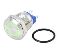 TRU COMPONENTS TC-10090900 GQ12-AF-10E/J/G/24V/S - Interruttore a pressione anti-vandalismo 48 V/DC 2 A 1