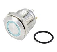 TRU COMPONENTS TC-10090920 GQ16F-10E/J/B/24V/S - Interruttore a pressione a prova di vandalismo 48 V/DC 2 A, 1 x