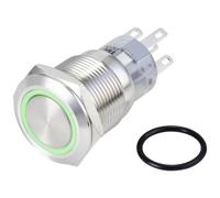 TRU COMPONENTS TC-10090948 LAS1-AGQ-11ZE/G/24V/S, pulsante a prova di vandalismo, 250 V/AC 3 A, 1 x
