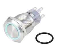 TRU COMPONENTS TC-10090952 LAS1-AGQ-11ZE/B/24V/S, pulsante a prova di vandalismo, 250 V/AC 3 A, 1 x