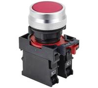 TRU COMPONENTS TC-10091016 ONPOW26-11/R interruttore a pressione 380 V 10 A, 1 pulsante on/off IP40, 1 pezzo.