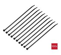 TRU COMPONENTS TC-12523672 Fascetta per cavi 250 mm 4.8 mm Nero 100 pz.