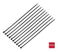 TRU COMPONENTS TC-12523688 Fascetta per cavi 368 mm 4.8 mm Nero 100 pz.