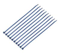 TRU COMPONENTS TC-12533356 Fascette fermacavi rilevabili al metal detector 280 mm 4.8 mm Blu Metallo rilevabile 100 pz.