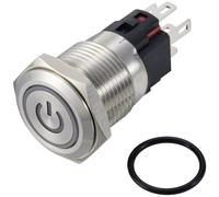 TRU COMPONENTS TC-12647388 Pulsante 250 V/AC 3 A 1x Off / (On) IP65 Blu