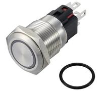 TRU COMPONENTS TC-12647408 Interuttore a pressione 250 V/AC 3 A 1x Off / (On)