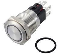 TRU COMPONENTS TC-12647412 Interuttore a pressione 250 V/AC 3 A 1x Off / (On)