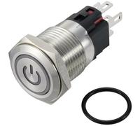 TRU COMPONENTS TC-12647416 Interuttore a pressione 250 V/AC 3 A 1x Off / (On)