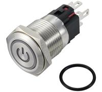 TRU Components Interruttore a pressione TC-12647420 250 V/AC 3 A 1x Off/(On)