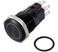 TRU COMPONENTS TC-12647436 Pulsante 250 V/AC 3 A 1x Off / (On) IP65 RGB