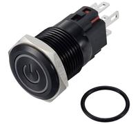 TRU COMPONENTS TC-12647440 Pulsante 250 V/AC 3 A 1x Off / (On) IP65 Rosso