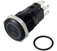 TRU COMPONENTS TC-12647460 Interuttore a pressione 250 V/AC 3 A 1x Off / (On)