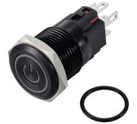 TRU COMPONENTS TC-12647464 Interuttore a pressione 250 V/AC 3 A 1x Off / (On)