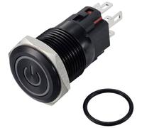 TRU COMPONENTS TC-12647468 Interuttore a pressione 250 V/AC 3 A 1x Off / (On)