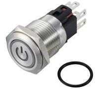 TRU COMPONENTS TC-12647476 Pulsante 250 V/AC 3 A 1x Off / (On) IP65 RGB
