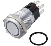 TRU COMPONENTS TC-12647516 Pulsante 250 V/AC 3 A 1x Off / (On) IP65 RGB Moment
