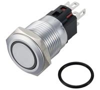 TRU COMPONENTS TC-12647528 Interuttore a pressione 250 V/AC 3 A 1x Off / (On)