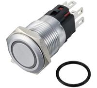 TRU COMPONENTS TC-12647532 Interuttore a pressione 250 V/AC 3 A 1x Off / (On)