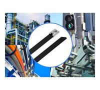 TRU COMPONENTS TC-12647616 Fascetta fermacavi in acciaio 360 mm 7.9 mm AISI 30