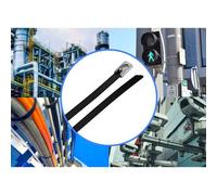 TRU COMPONENTS TC-12656596 Fascetta fermacavi in acciaio 290 mm 4.6 mm AISI 31