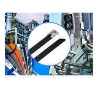 TRU COMPONENTS TC-12656624 Fascetta fermacavi in acciaio 360 mm 7.9 mm AISI 31