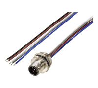 TRU COMPONENTS TC-12833036 Connettore da incasso sensore/attuatore M12 Spina